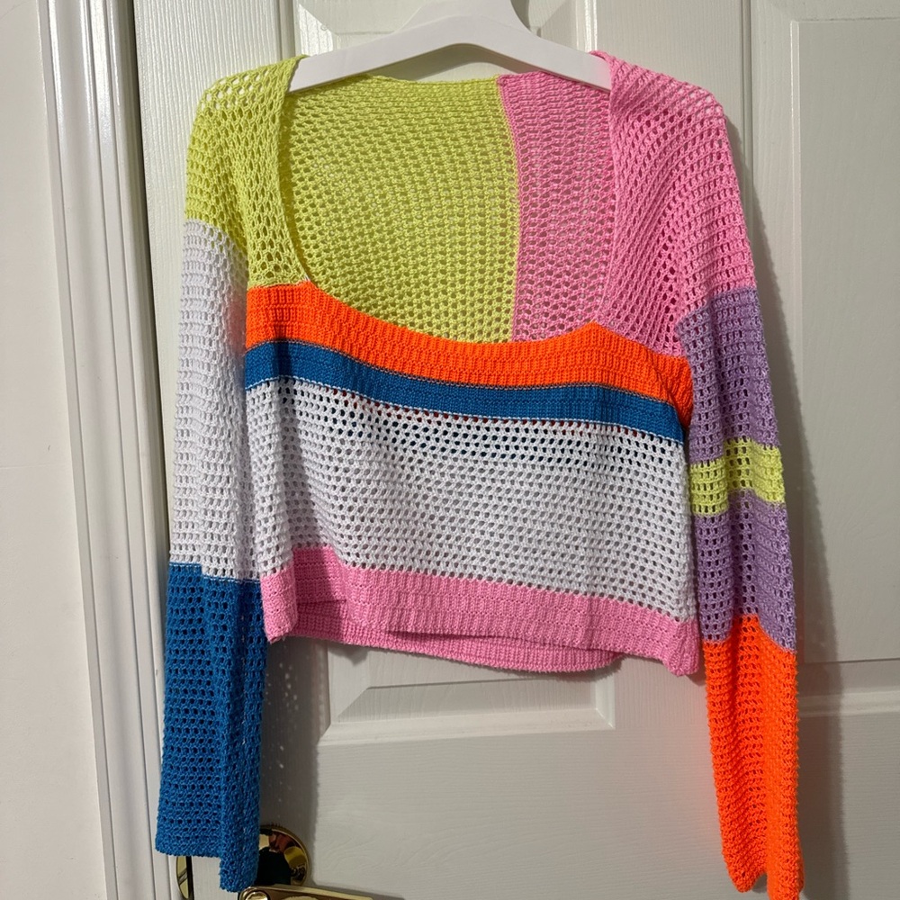 Amazon color block sweater